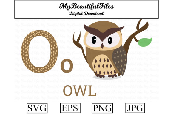 Alphabet ABC Animal - Owl