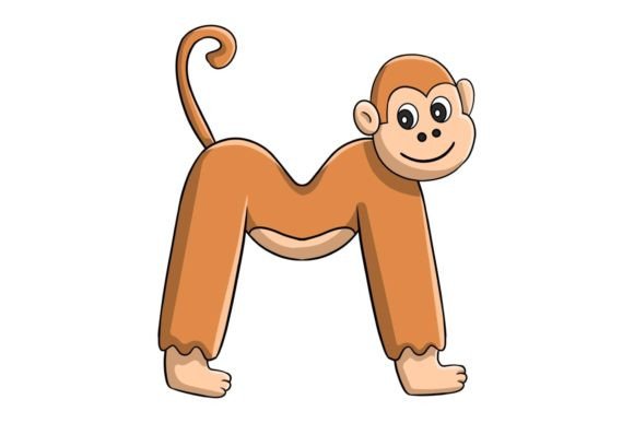Animal Alphabet Letter M Illustration: Graphics & Illustrations for Real Publishing