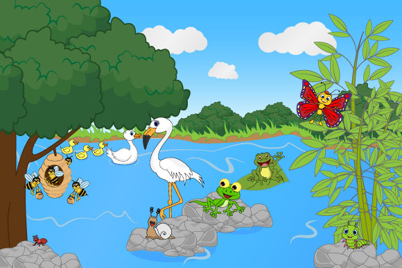Cute Animal on the River