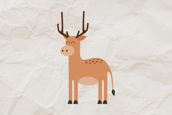 Deer Animal Vector Sublimation Clipart: Graphics & Illustrations for Local Branding