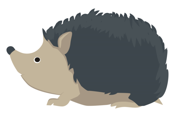 Hedgehog Icon. Cute Forest Animal. Wild
