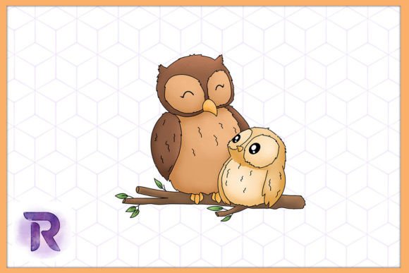Owl Mama Animal Mother’s Day Graphics & Illustrations