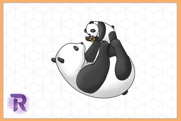 Panda Mama Animal Mother’s Day Graphics & Illustrations