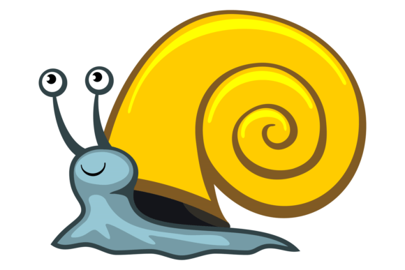 Snail Icon Graphics: Funny Cartoon Illustrations for Local Branding